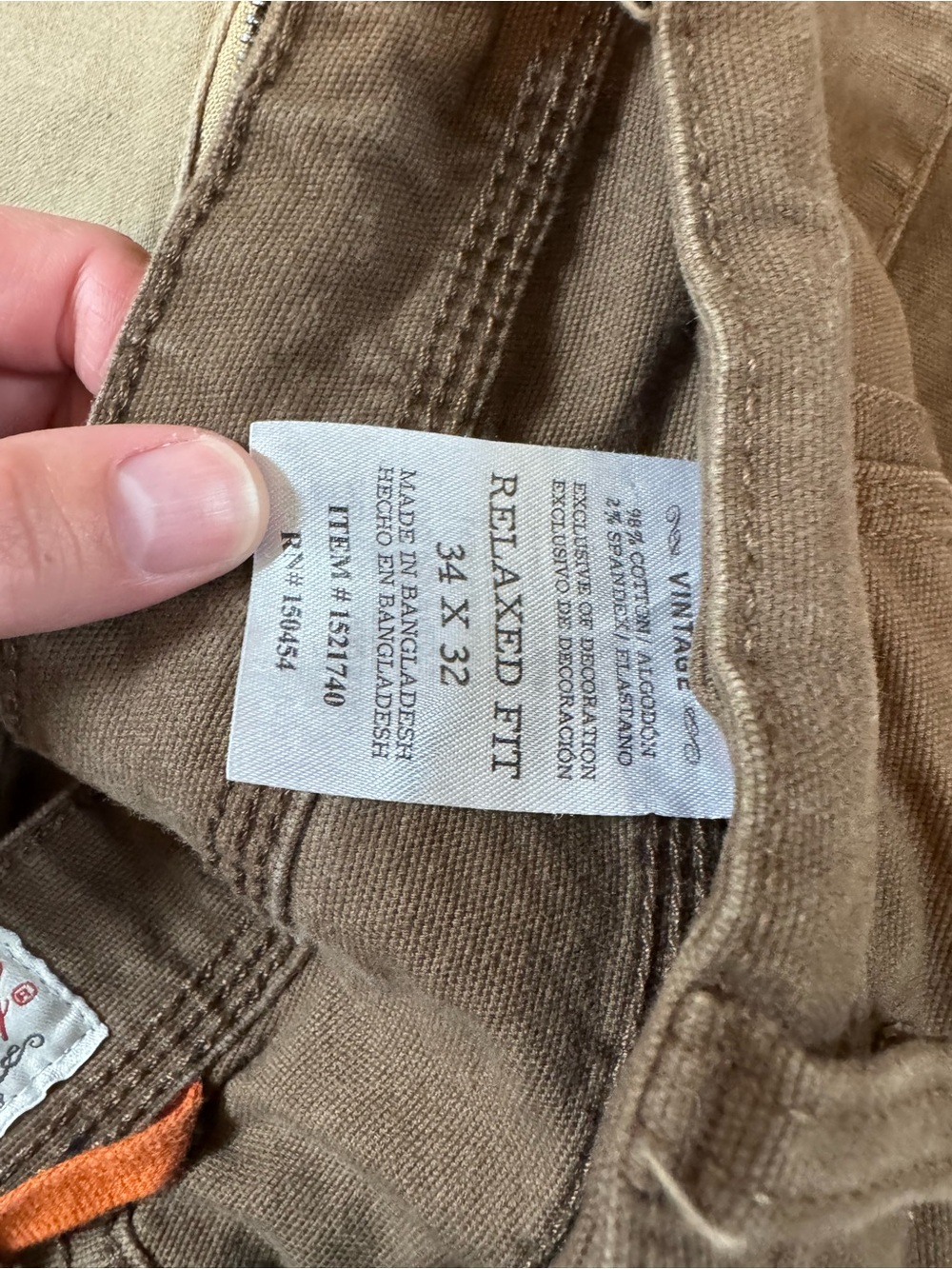 Men's Cargo Pants - Khaki, Brown, Olive - Picture 4 of 6